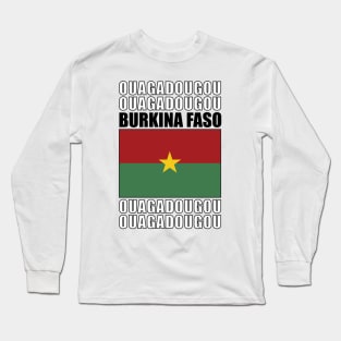 Flag of Burkina Faso Long Sleeve T-Shirt